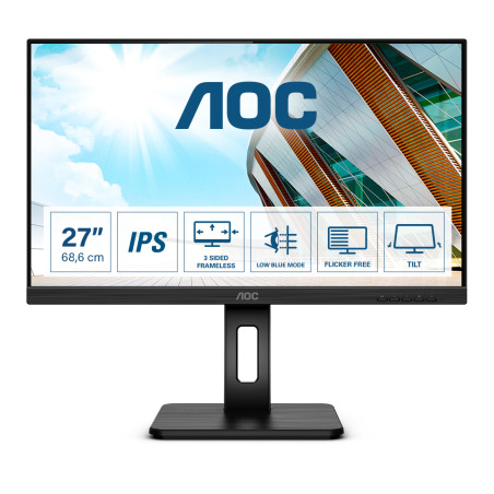 P2 27P2Q pantalla para PC 68,6 cm (27) 1920 x 1080 Pixeles Full HD LED Negro