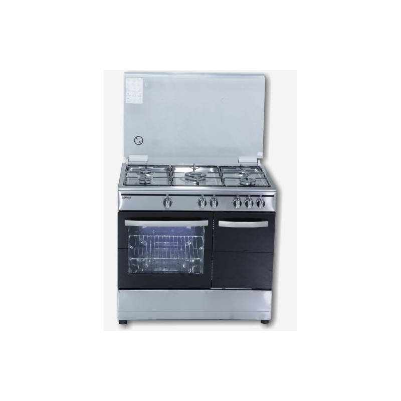 Cocina Rommer CH906XFGPB, 5 fuegos, Inox, But