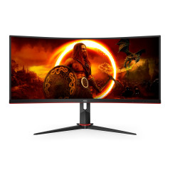 G2 CU34G2XP pantalla para PC 86,4 cm (34) 3440 x 1440 Pixeles UltraWide Quad HD LED Negro, Rojo