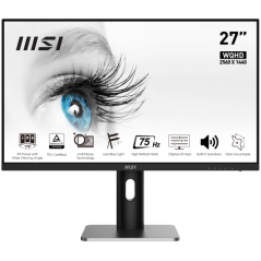 MSI MONITOR PRO MP273QP. 27 (69 CM) FRAME LESS. 2560x1440 (WQHD). 75HZ. NEGRO