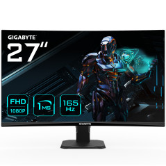 GS27F 27 Monitor de Juego FHD - 1920 x 1080, 165Hz, 1ms, 300 cd/m², FreeSync Premium, HDR Ready, HDMI 2.0, Displayport 1.4