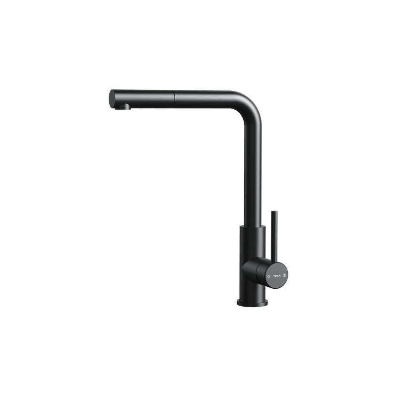 Grifo Monomando Teka UNI9331 NEGRO, Extraible Caño