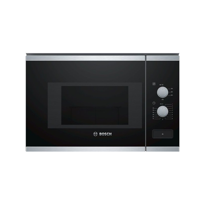 Microondas Bosch BFL520MS0, 20L, negro-inox, Integ