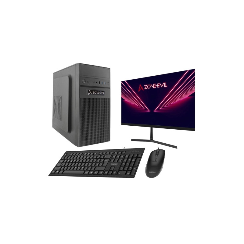 Core Work Intel Core i5 14400/16GB/1TB SSD Nvme Negro Windows 11 + Monitor 24 Teclado y ratón