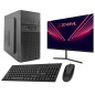 Core Slim Intel Core i5 14400/16GB/1TB SSD Nvme Negro Windows 11 + Monitor 24 Teclado y ratón