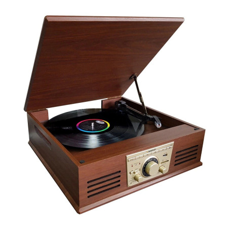 GIRADISCOS SUNSTECH PXR32WD DE MADERA CON 3 VELOCI