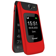 FUNC200R teléfono móvil 6,1 cm (2.4) 112 g Rojo Teléfono para personas mayores