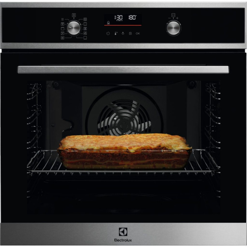 Horno Electrolux EOF6P46VX0, 72L, A+, negro,  Piro