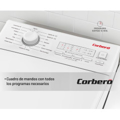 Lavadora Corbero CLACSM6524D, C/Sup., 6.5kg, 1200r