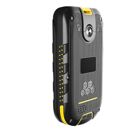 BOW LTE teléfono móvil 6,1 cm (2.4) Negro, Amarillo Teléfono resistente