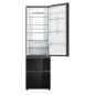 Combi Haier HTW7620DNGB 205x60, D, Cristal Negro