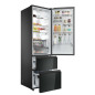 Combi Haier HTW7620DNGB 205x60, D, Cristal Negro