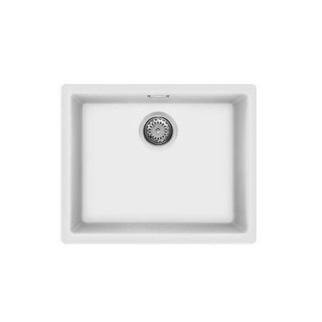 Fregadero Smeg VZP56B, 1C, 50x40x21.5, Gr Blanco