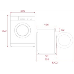 Lavadora Teka WMK40940, 9kg, 1400rpm, Inverter, BL