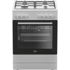 Cocina Beko FBE62120WD, 4 fuegos, horno electr