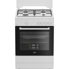 Cocina Beko FBG62000WL, 4 fuegos, 85x60, gas