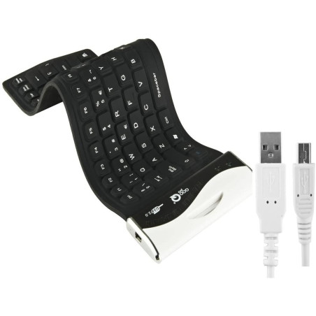 Teclado Flexible Compacto QOOPRO, Impermeable