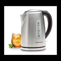 Hervidor Orbegozo KT6024, 1.7L, 2200W, Inox, 360º