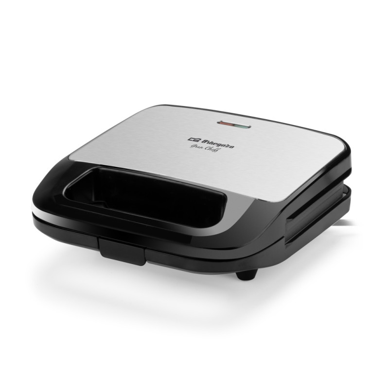 Sandwichera Orbegozo SW7260, 2 unds., inox, placal