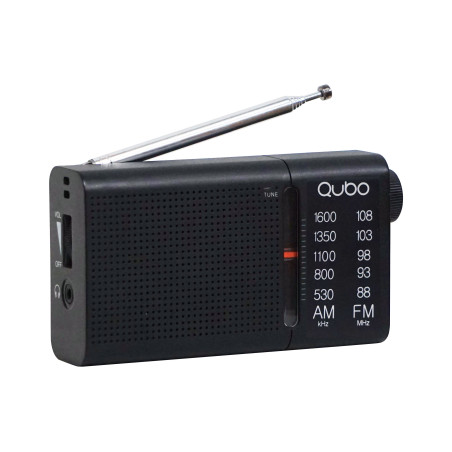 RADIO PORTATIL QUBO RS2 PORTATIL AM/FM,A PILAS