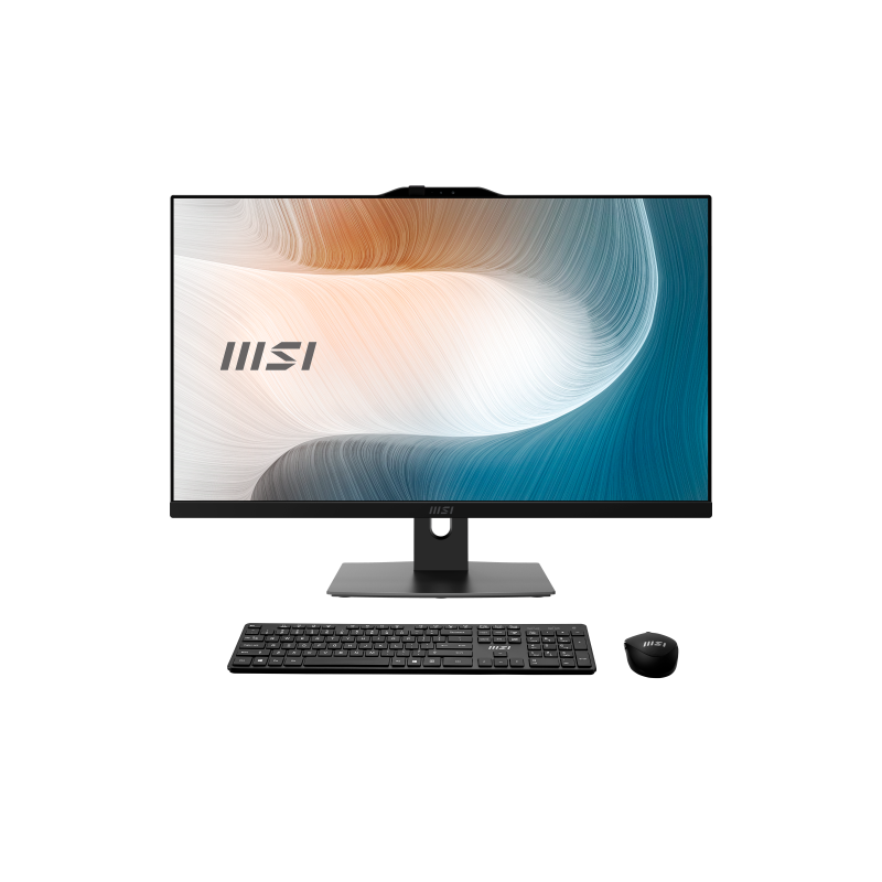 MSI AIO MODERN AM272P 1M-893ES. 27 IPS LED FHD (1920X1080). I5-120U. INTEL  IRIS XE GRAPHICS. SO-DIMM DDR5 16GB (8GBX2). 512GB M.2 PCIE SSD. WIN 11 PRO. BLACK.