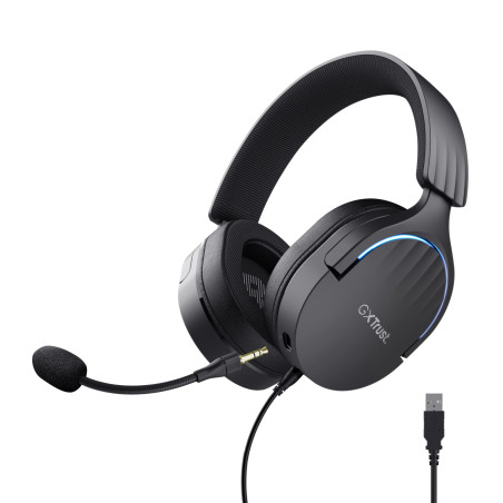 GXT 490 FAYZO Auriculares Alámbrico Diadema Juego USB tipo A Negro