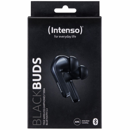 Black Buds T300A Auriculares True Wireless Stereo (TWS) Dentro de oído Llamadas/Música/Deporte/Uso diario USB Tipo C Bluetooth Negro