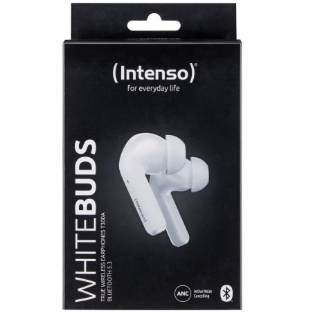 White Buds T302A Auriculares True Wireless Stereo (TWS) Dentro de oído Llamadas/Música/Deporte/Uso diario USB Tipo C Bluetooth Blanco