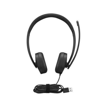 4XD1P83425 auricular y casco Auriculares Alámbrico Diadema Llamadas/Música USB tipo A Negro