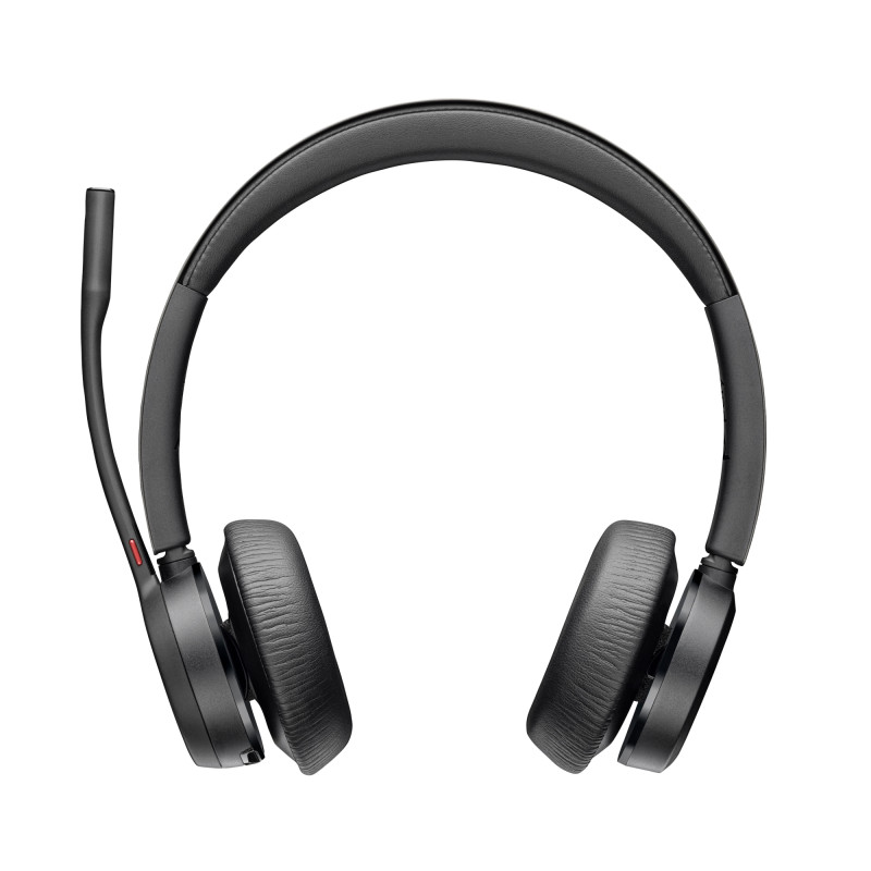 Auriculares Poly Voyager 4320-M con certificación para Microsoft Teams + llave BT700 + soporte de carga