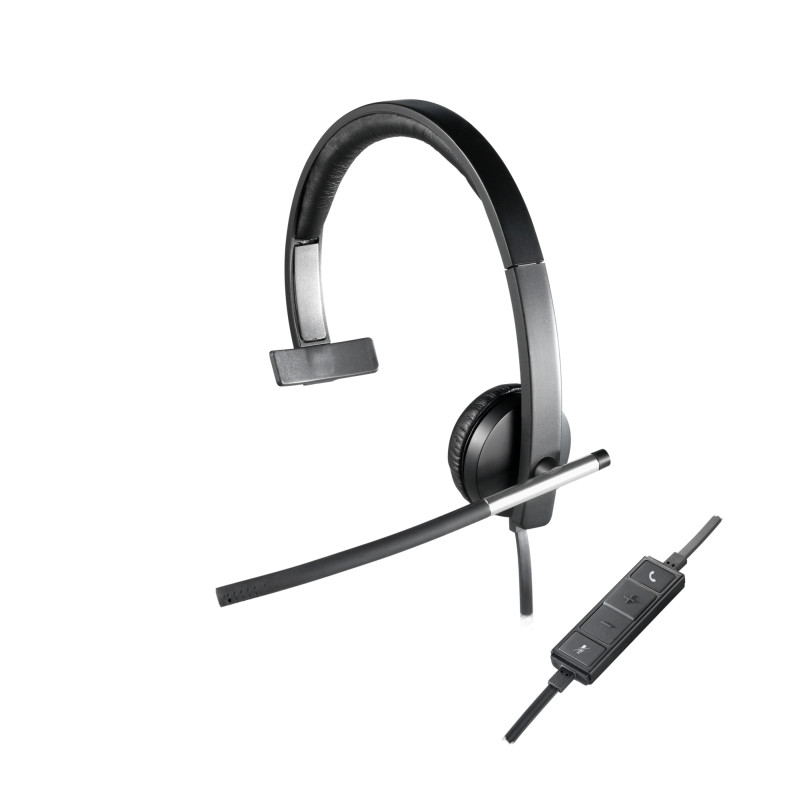 981-000514 auricular y casco Auriculares Alámbrico Diadema Oficina/Centro de llamadas USB tipo A Negro, Plata