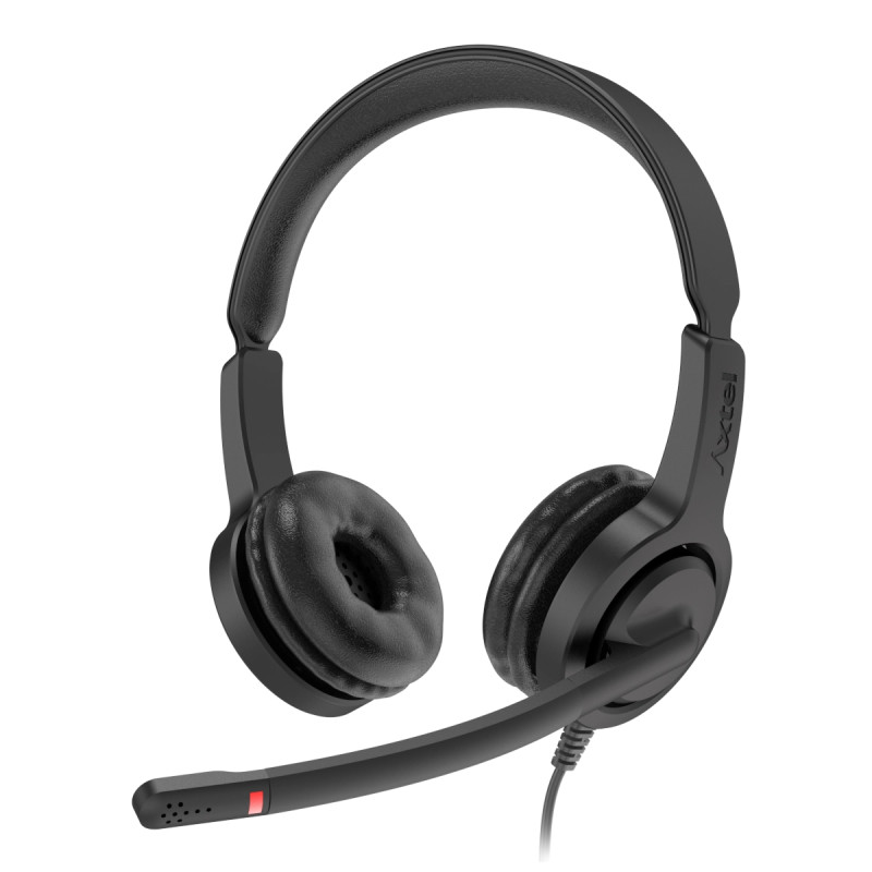 VOICE UC28 stereo USB-A Auriculares Alámbrico Diadema Oficina/Centro de llamadas USB tipo A Negro