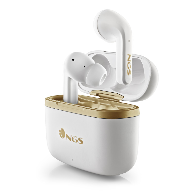 ARTICA TROPHY Auriculares Inalámbrico Dentro de oído Llamadas/Música USB Tipo C Bluetooth Oro, Blanco