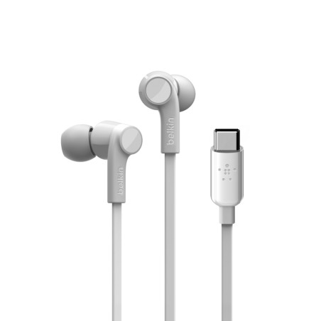 ROCKSTAR Auriculares Alámbrico Dentro de oído Llamadas/Música USB Tipo C Blanco