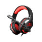 PRO-H3 Auriculares Alámbrico Diadema Juego Negro, Rojo