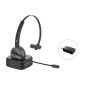 POLONA03BD auricular y casco Auriculares Inalámbrico Diadema Oficina/Centro de llamadas Bluetooth Base de carga Negro