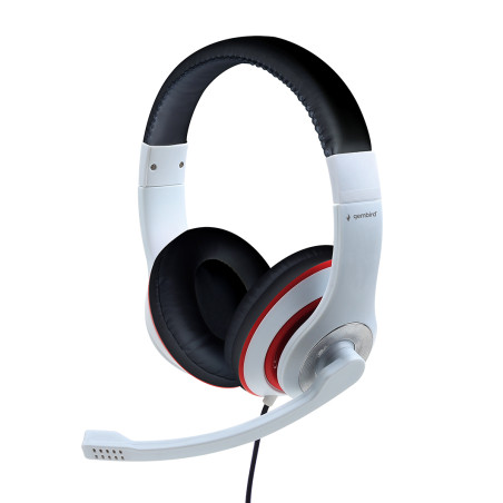 MHS-03-WTRDBK auricular y casco Auriculares Alámbrico Diadema Juego Negro, Rojo, Blanco