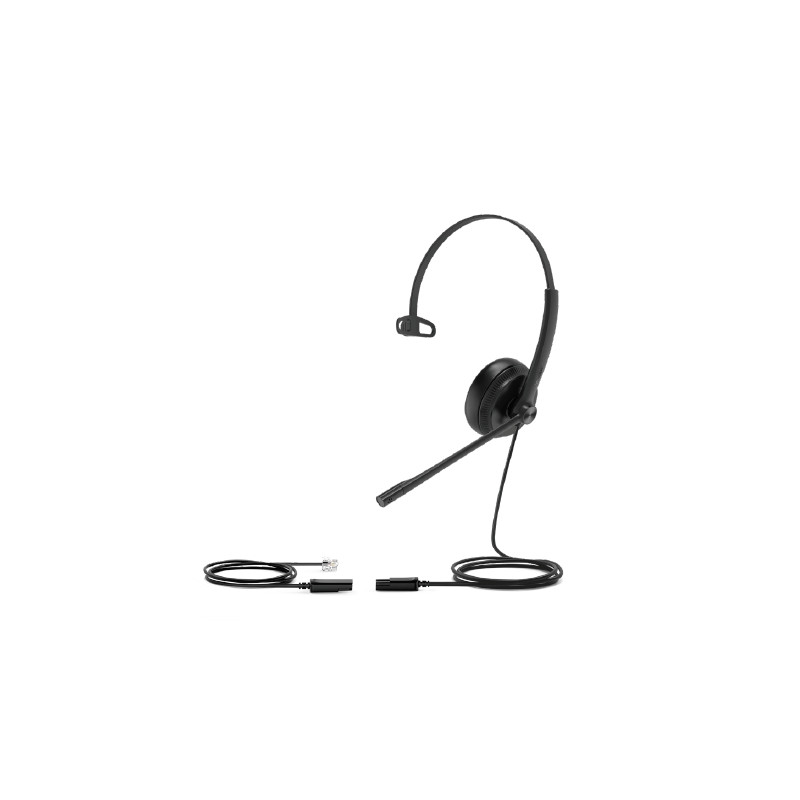 YHS34 Auriculares Alámbrico Diadema Oficina/Centro de llamadas Negro
