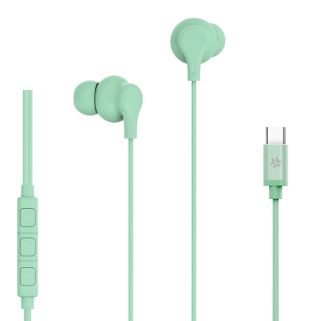UP1600TYPECGN auricular y casco Auriculares Alámbrico Dentro de oído Llamadas/Música USB Tipo C Verde