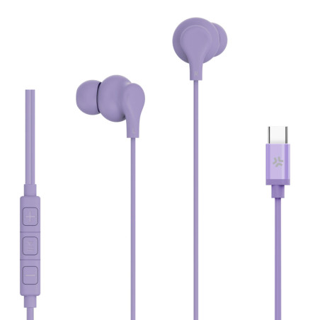 UP1600TYPECVL auricular y casco Auriculares Alámbrico Dentro de oído Llamadas/Música USB Tipo C Violeta