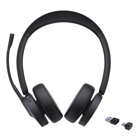 BH70 Dual Teams Auriculares Inalámbrico Diadema Oficina/Centro de llamadas USB Type-C / USB Type-A Bluetooth Negro