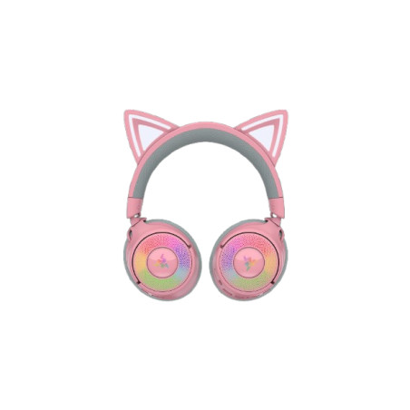 Kraken Kitty V3 Pro - Quartz Auriculares Inalámbrico y alámbrico Diadema Juego USB tipo A Bluetooth Rosa