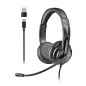 VOX605 USB-C Auriculares Alámbrico Diadema Llamadas/Música USB Tipo C Negro