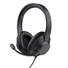 Ayda Max USB Auriculares Alámbrico Diadema Oficina/Centro de llamadas USB Type-C / USB Type-A Negro