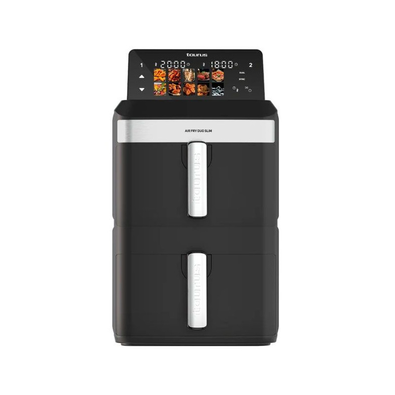 Freidora airfry Taurus 973002000, 2600w, duo slim