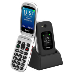 E350 Max Audio 3 Plus 4G Teléfono con tapa Negro