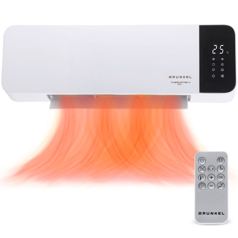 Calefactor Ceramico Grunkel CF2000WALL, 2000w