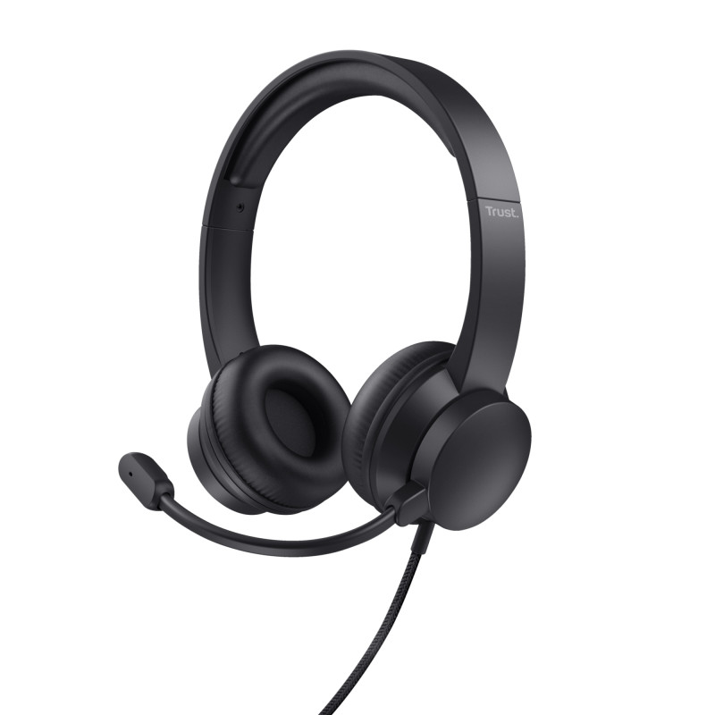 HS-200 Auriculares Alámbrico Diadema Oficina/Centro de llamadas USB tipo A Negro