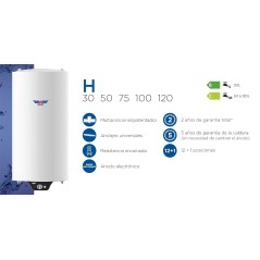 Termo electrico Aparici H100, 100L, Multiposiciona