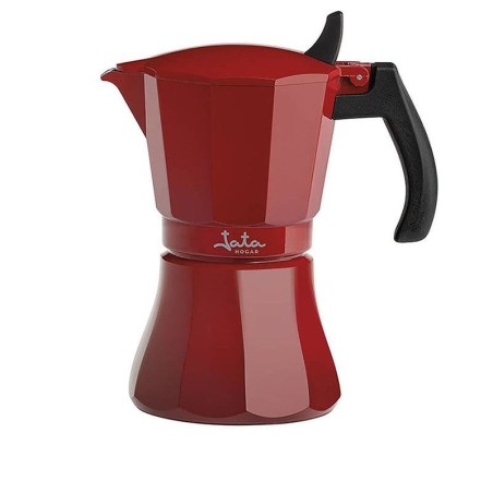 Cafetera acero Jata HCAF2012, induction roja 12 t